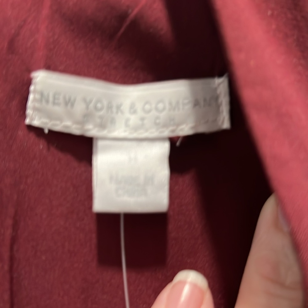 Burgundy jumpsuit from NY and company - Picture 3 of 6